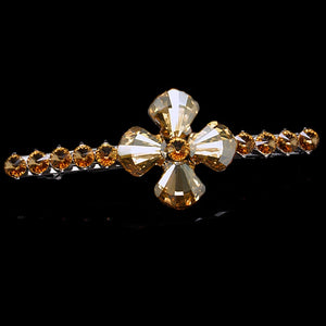 Barrette "Sunny Flower II" with Swarovski™ crystals