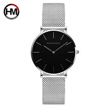 将图片加载到图库查看器，Japan Quartz Movement High Quality 36mm hannah Martin Women Stainless Steel Mesh Rose Gold Waterproof Ladies Watch Dropshipping