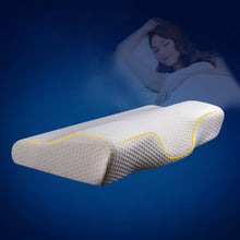 将图片加载到图库查看器，Memory Foam Bedding Pillow Neck protection Slow Rebound Memory Foam Butterfly Shaped Pillow Health Cervical Neck size in 50*30CM