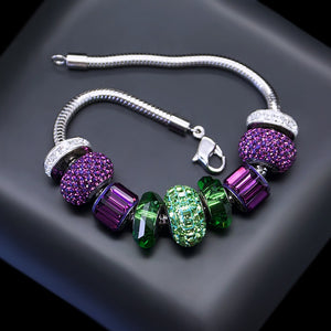 Bracelet "BeCharmed Pavé III" with Swarovski™ beads
